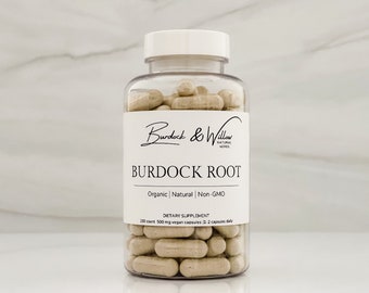 Burdock Root Powder Capsules
