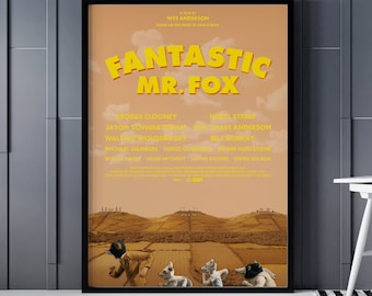 Fantastic Mr Fox Poster, Fantastic Mr. Fox Poster Print, Fantastic Mr Fox Wall Decor, Fantastic Mr Fox Movie Poster, Animated Movie Poster