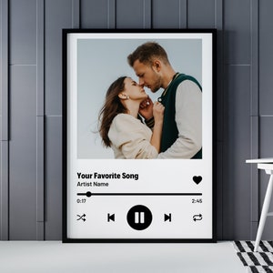 Spotify Glass - Plaque de musique Spotify Code personnalisée (12cm x 1 -  LampeLunePhoto