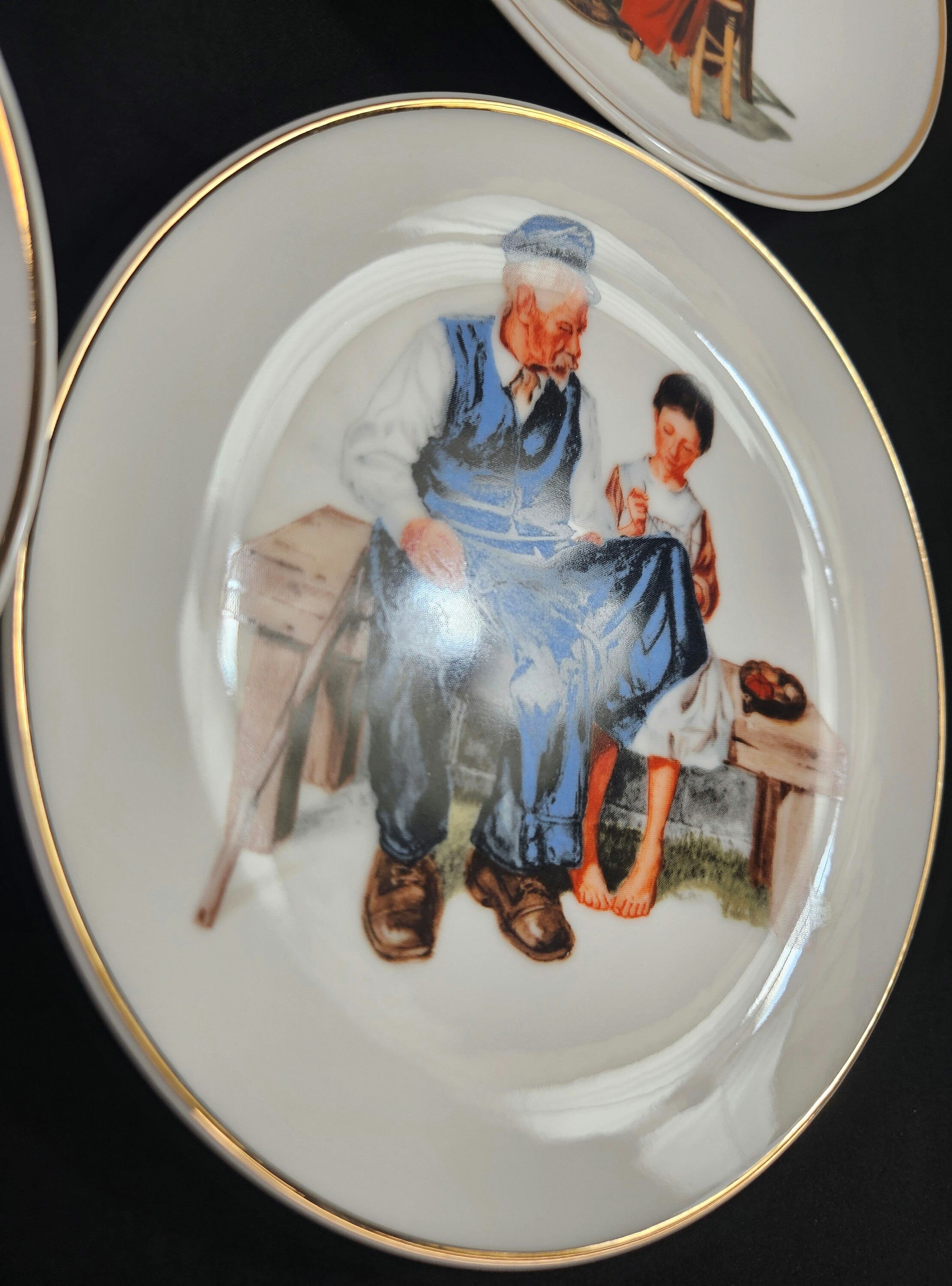 Norman Rockwell - 1986 Set of 4 Collector 6 1/4