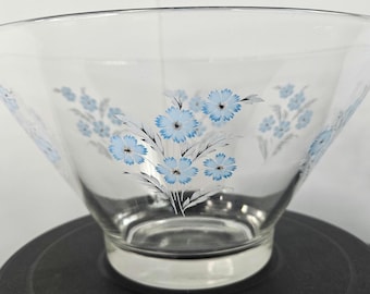 Vintage Blendo Frostad Glas Chip and Dip Skålset - Frostad Vit / Limegrön, Guldkant - Utmärkt Skick - 1950-/1960-tal