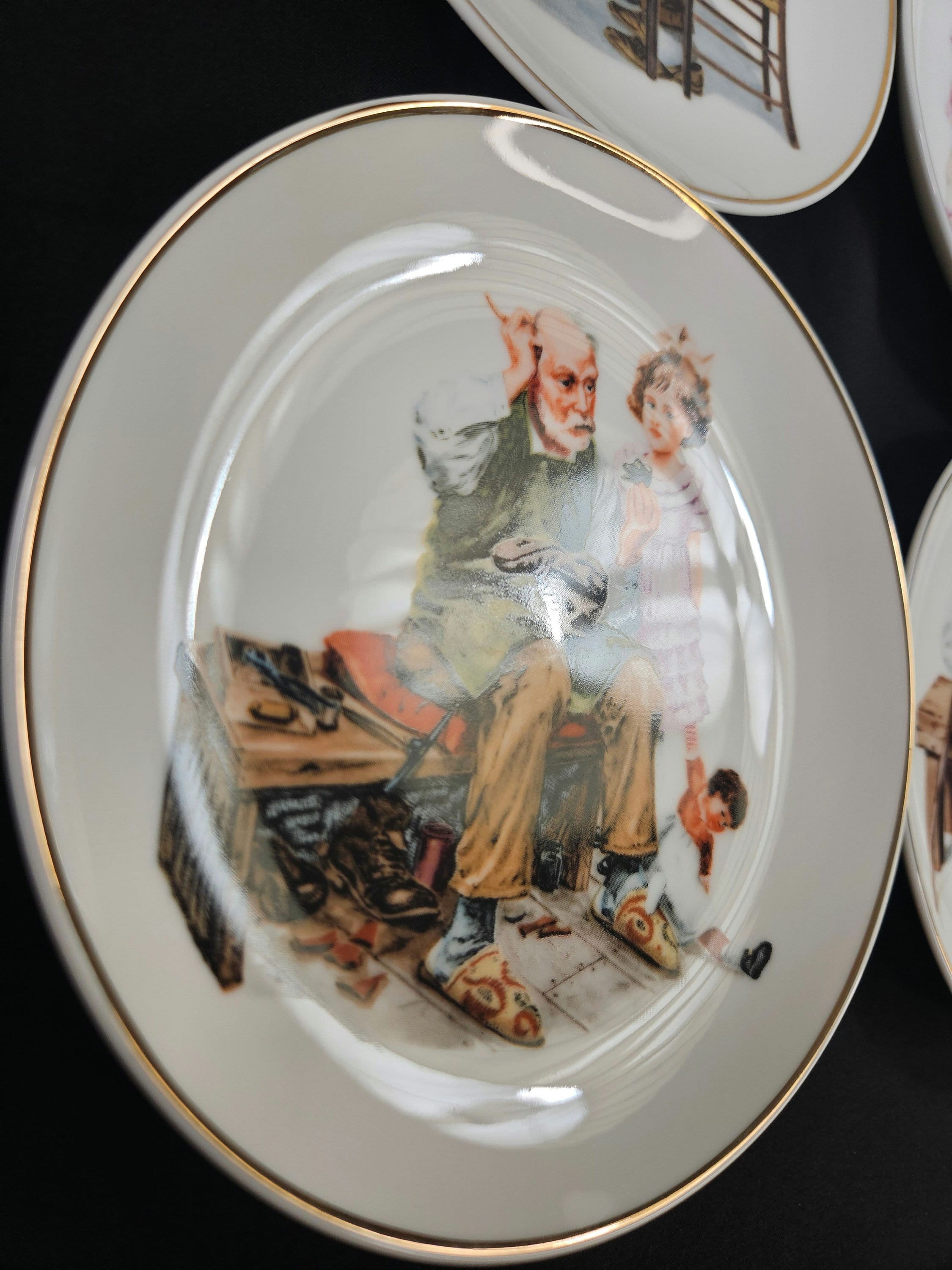 【飾り皿】コレクション66枚／ノーマン・ロックウェル Norman Rockwell - 1986 Set of 4 Collector 6 1/4