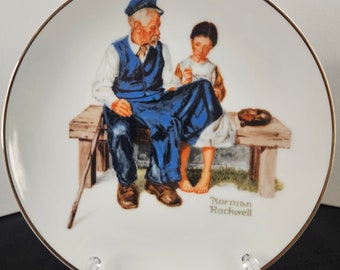 Norman Rockwell - 1984 Limited Edition Collector 6 1/2" Decorative Plate - "Lighthouse Keeper's Daughter" - Norman Rockwell Museum