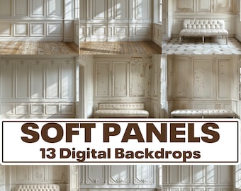 Panel Digital Backdrop, Fine Art Textures, Photography Background (13 PNG)