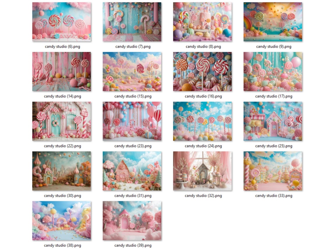 38 CANDY PINK BACKDROPS, Digital Backgrounds Bundle, Newborn ...