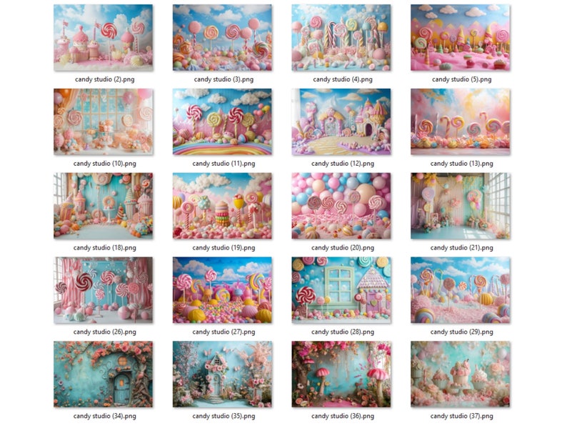 38 CANDY PINK BACKDROPS, Digital Backgrounds Bundle, Newborn ...