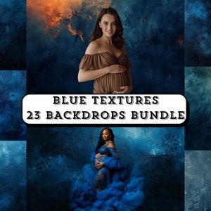 23 BLUE TEXTURES DIGITAL Backdrops, Maternity Background, Studio Photography, Vertical Portrait, Grunge Backdrop, Photoshop Textures Overlay
