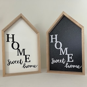 Home Sweet Home | Wohndekor | Regal Dekor | Akzent Holzschilder | Kleine Holzschilder
