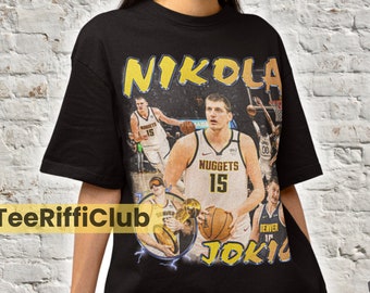 Nikola Jokic T Shirt, Basketball Shirt, Classic 90s Graphic Tee, Unisex , Vintage Bootleg , Basketball Denver Nuggets