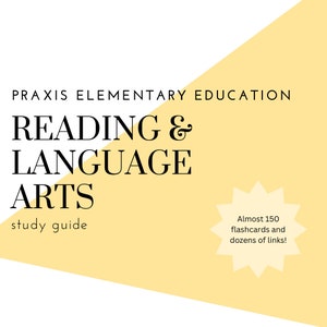 Flash Cards - Reading & Language Arts Praxis II Elementary Education (5001/5002)  [Download]