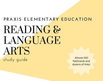 Tarjetas didácticas - Lectura y Lengua y Literatura Praxis II Educación Primaria (5001/5002) [Descargar]