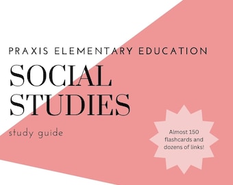 Tarjetas didácticas - Estudios Sociales Praxis II Educación Primaria (5001/5004) [Descargar]