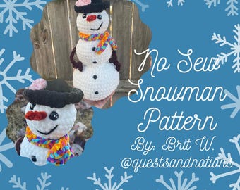 No-Sew Snowman Crochet Pattern