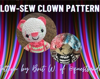 Low-Sew Clown Bear Pattern