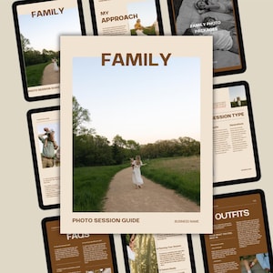 Family Photography Pricing Guide Template | Canva Brochure (8.5x11)