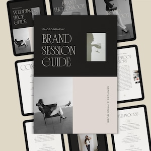 Modern Brand Photography Guide Template, Editable Brochure (Canva)