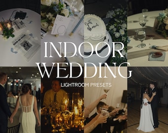 Preset Lightroom per matrimoni al chiuso / Modifica di ricevimenti in condizioni di scarsa illuminazione e con luce ambientale