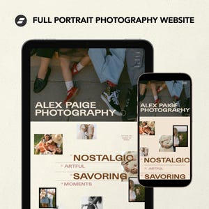 May include: A website screenshot showing a portfolio of photography by Alex Paige. The website features a variety of images, including portraits, landscapes, and lifestyle shots. The website also includes a blog section with tips and advice on photography.