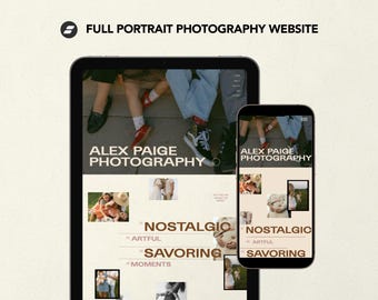 Modello di sito web Showit per fotografi di matrimoni / Modello di sito web moderno per fotografi / Design di siti web per fotografi