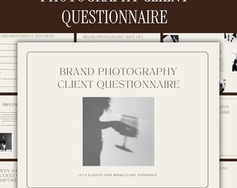 Modello di questionario per il cliente del fotografo del marchio (copia e incolla)