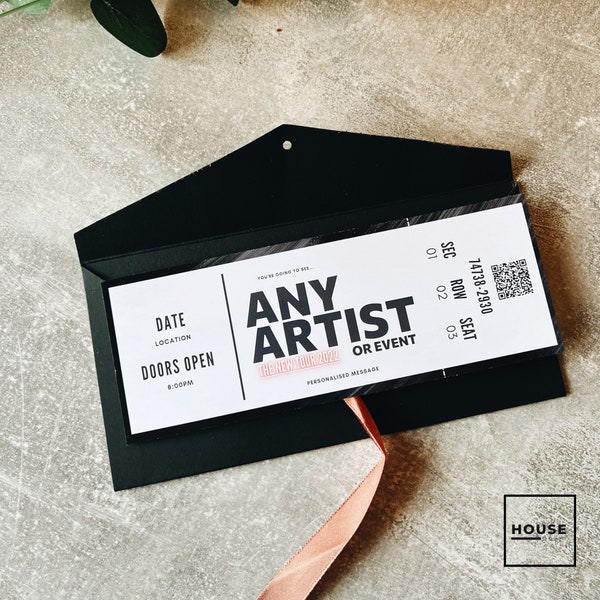 Concert Ticket With Qr Code - Etsy