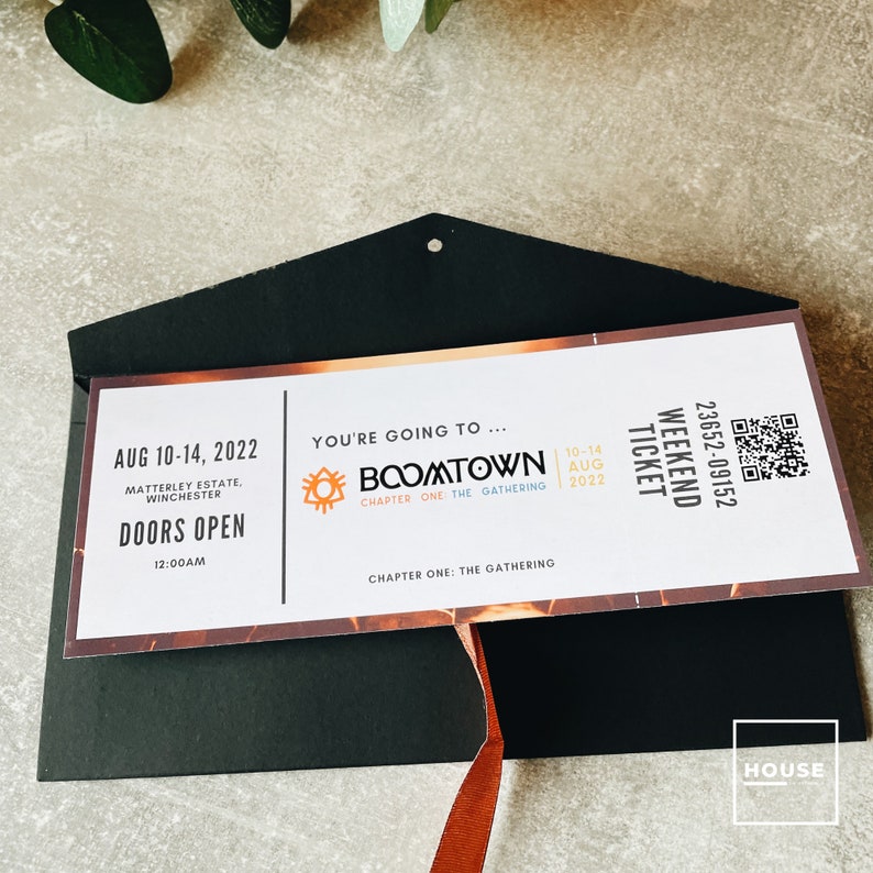 Custom Concert Ticket With QR Code Personalised Event Etsy UK