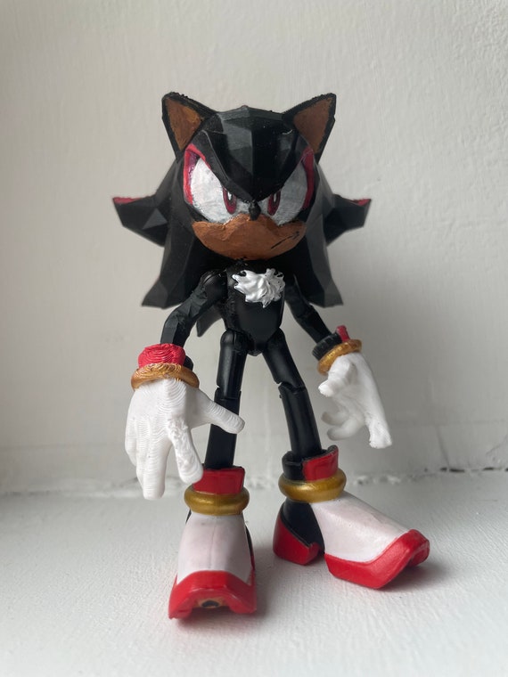  Sonic the Hedgehog: Shadow the Hedgehog 6 Super Posers Action  Figure : Toys & Games