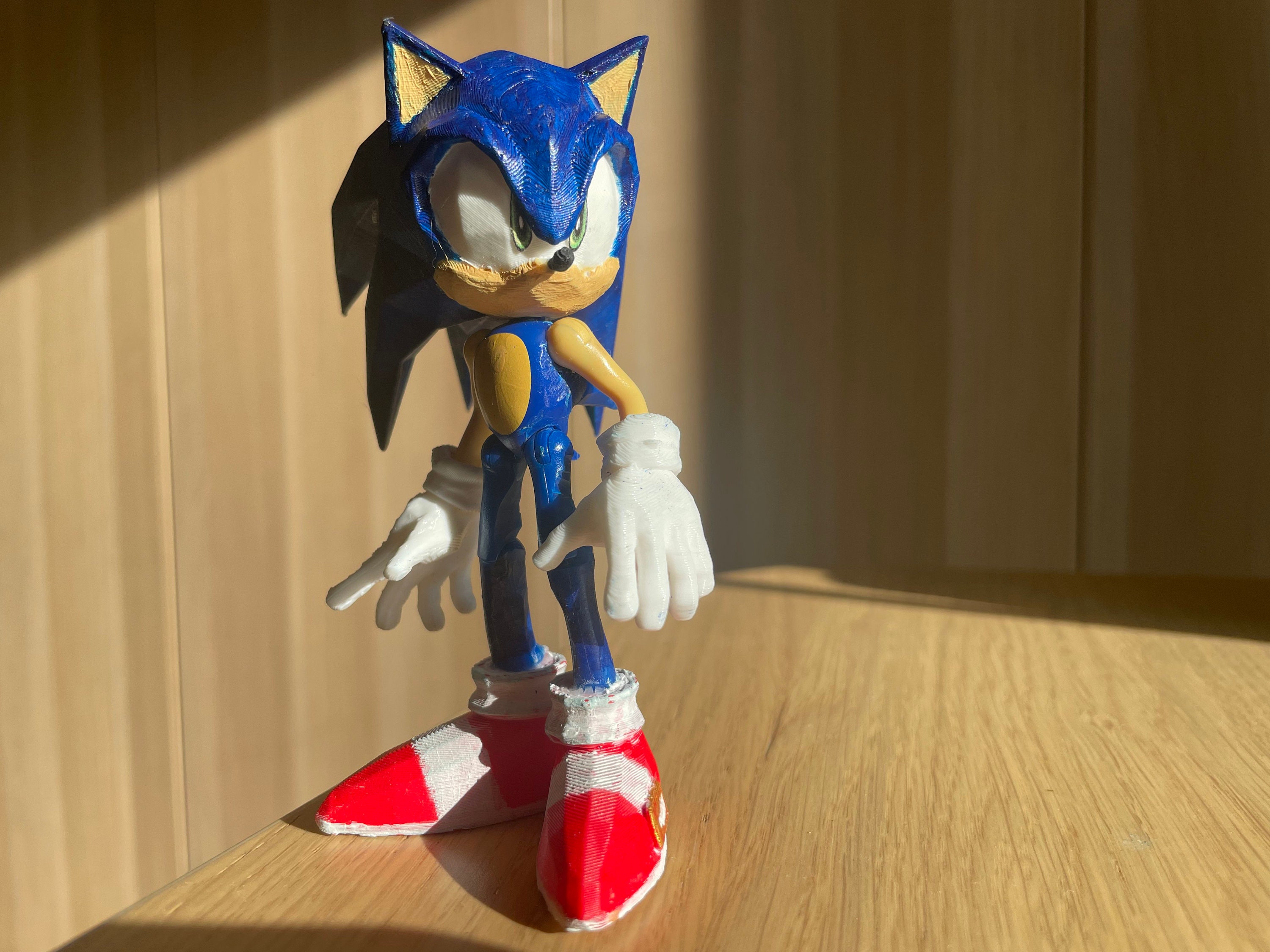 Sonic.exe Gray 8 hard plastic Mexican toy figure creepypasta Hedgehog