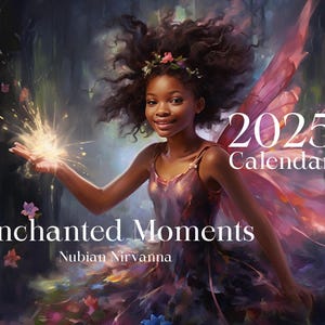 Enchanted Moments 2025 Wall Calendar, gifts for her, birthday gifts, children gifts