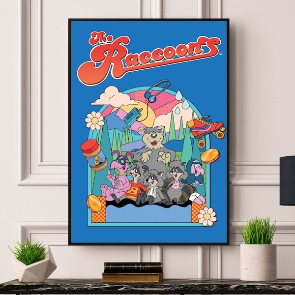 The Racoons Framed/Unframed A5 A4 A3 A2 A1 Poster Best Print Quality Free Fast Worldwide Delivery Best On Etsy