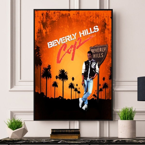 Beverly Hills Cop Framed/Unframed A5 A4 A3 A2 A1 Movie Poster Best Print Quality Free Fast Worldwide DeliveryBest On Etsy