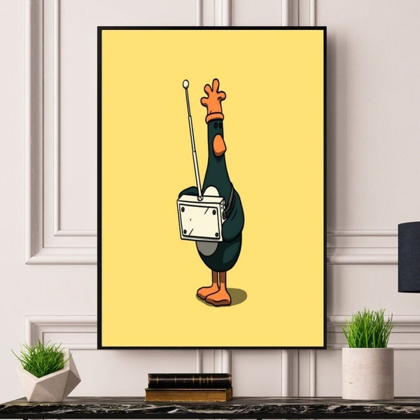 Wallace & Gromit The Wrong Trousers Framed/Unframed A5 A4 A3 A2 A1  Poster Best Print Quality Free Fast Worldwide DeliveryBest On Etsy