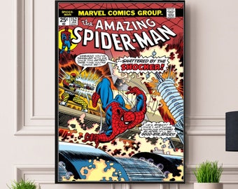 Affiche de bande dessinée The Amazing Spiderman, encadrée/sans cadre, affiche A5 A4 A3 A2 A1 de meilleure qualité d'impression, livraison rapide gratuite au Royaume-Uni et dans le monde entier, sur Etsy