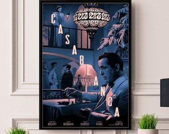 Casablanca Movie Poster Framed/Unframed A5 A4 A3 A2 A1 Poster Best Print Quality Free Fast Worldwide DeliveryBest On Etsy