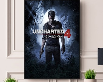 Uncharted 4 a Thief's End Framed/Unframed A5 A4 A3 A2 A1 Poster Best Print Quality Free Fast Worldwide Delivery Best On Etsy
