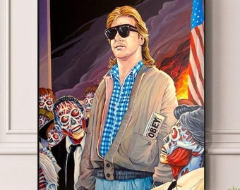 They Live-filmposter ingelijst/ingelijst A5 A4 A3 A2 A1-poster Beste afdrukkwaliteit Gratis snelle wereldwijde levering Beste op Etsy