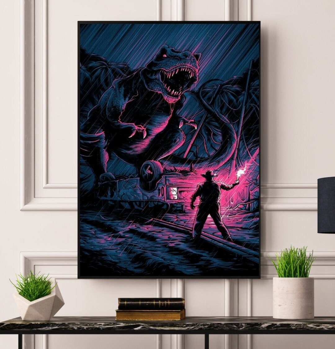 Jurassic Park Framed/unframed A5 A4 A3 A2 A1 Poster Best Print Etsy