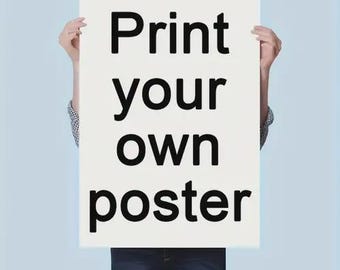 Je eigen poster afdrukken elk formaat ingelijst/ingelijst A4 A3 A2 A1 of een ander aangepast formaat Beste afdrukkwaliteit Gratis snelle wereldwijde levering Beste op Etsy