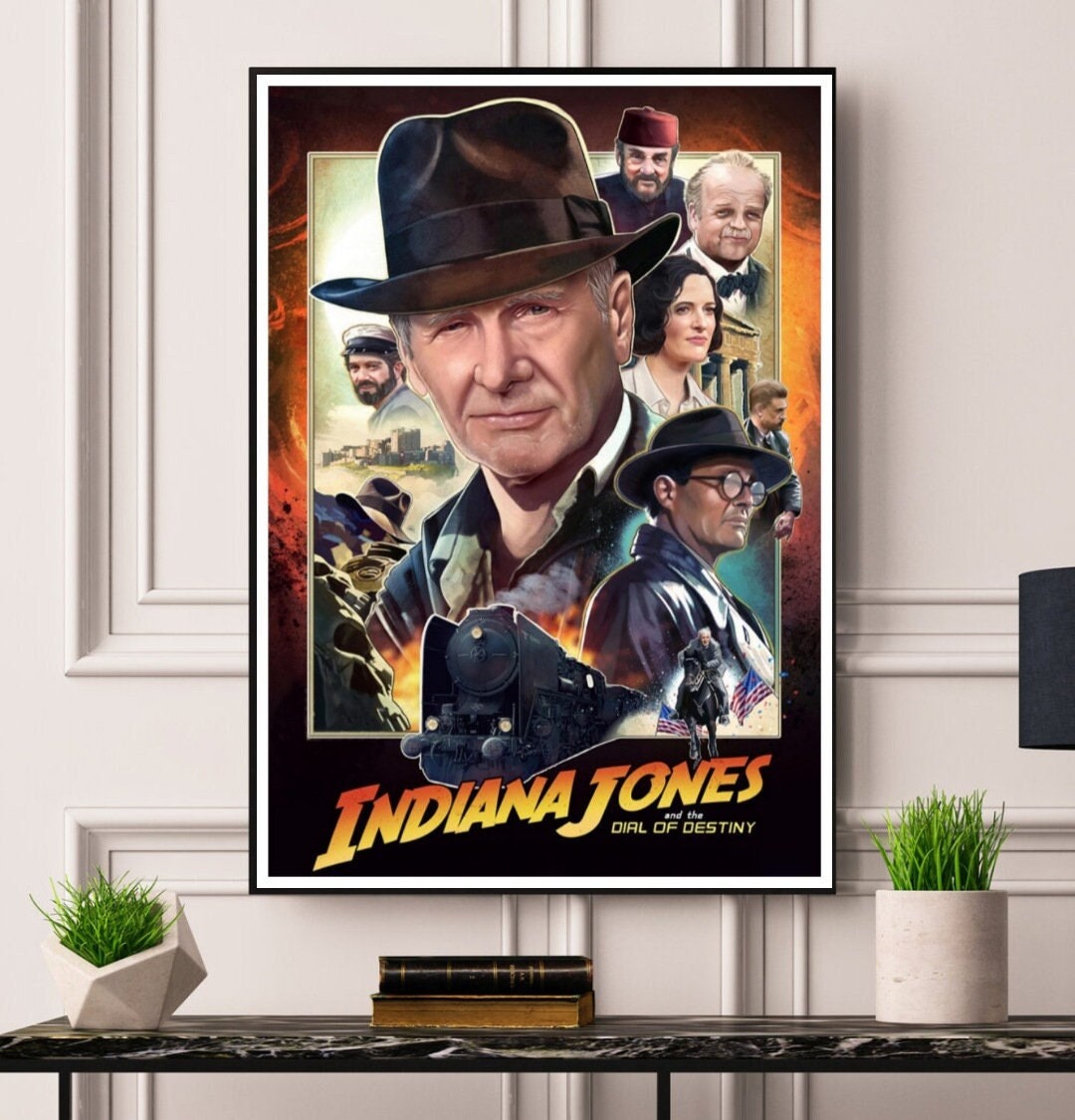Indiana Jones and the Dial of Destiny Movie Poster Framed/unframed A5 — free download
