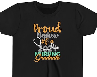 Proud nephew of a 2024 nursing graduate Youth Short Sleeve Tshirt