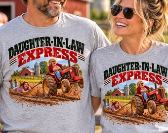 Funny Daughter-in-Law Tractor Shirt, Country Humor Family Gift (DTG Print)