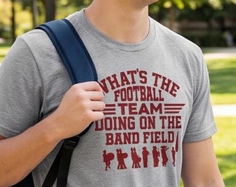 Marching Band Mom Shirt, Funny Band Season Tee, Football Field Graphics
