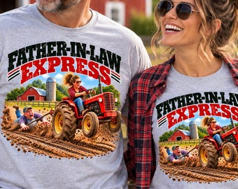 Funny Father-in-Law Tractor Ride T-Shirt, Country Family Humor Gift