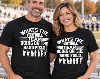 Marching Band Mom Shirt, Funny Band Season Tee, Football Field Graphics
