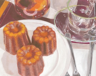Mini Watercolor Print Cafe