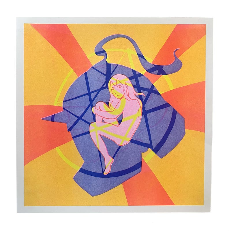 Alphonse Risograph Print image 1