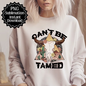 Western Desert Cow Skull Leopard PNG, Western Sublimation, Designs Downloads, Shirt Design Western, Country, Southern, Cactus, Skull, Bull