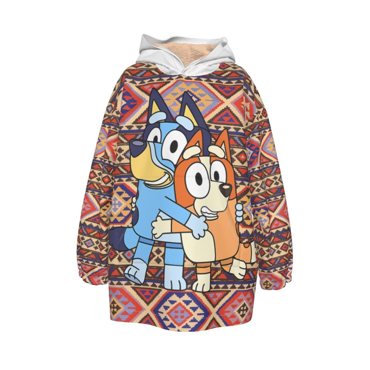 Bluey u0026 Bingo Kid's Sherpa Fleece Hoodie Blanket - Etsy