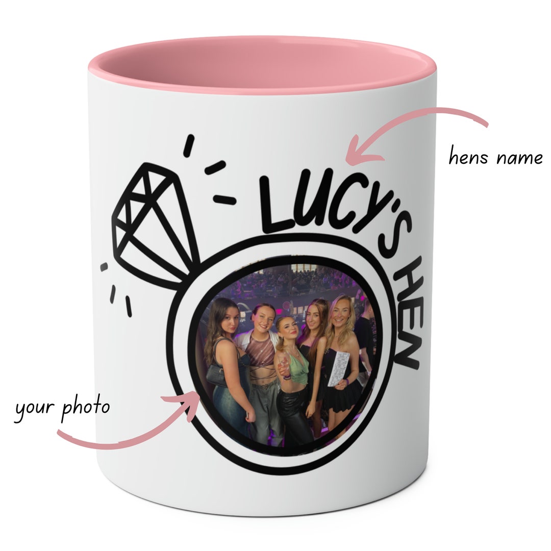 Personalised Hen Do Photo Mug Hen Party Mug Gift for Bride Wedding Gift Hen Do Gifts Bride to Be