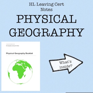 Verlasse cert PHYSISCHE Geographie Notizen auf höherer Ebene